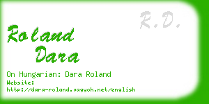 roland dara business card